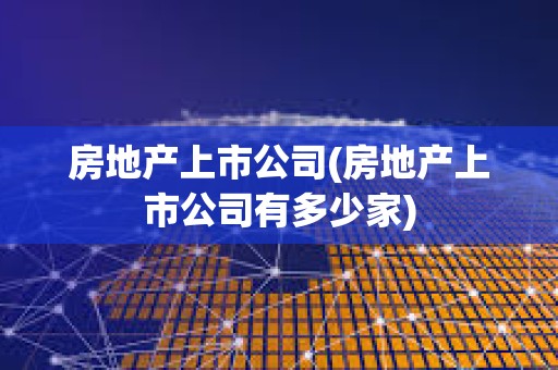 房地产上市公司之旅，友情、家与纽带的交织